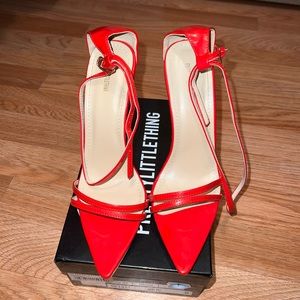PLT Red Pointed Heels Size 37